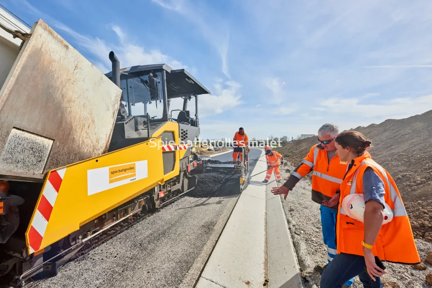 Photo SPIE BATIGNOLLES / MALET - Bitume échangeur IN JACCA