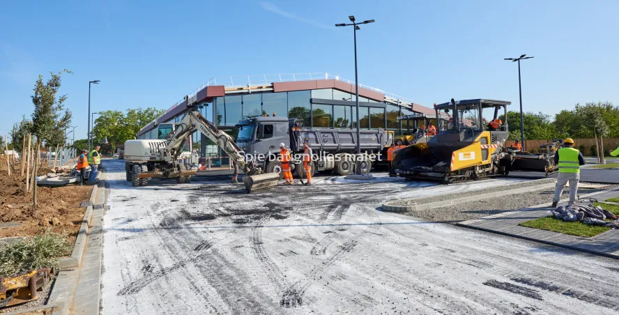 Photo SPIE BATIGNOLLES / MALET - Enrobes et finition Lidl