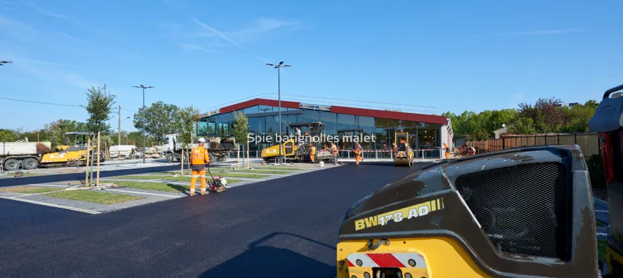 Photo SPIE BATIGNOLLES / MALET - Enrobes et finition Lidl