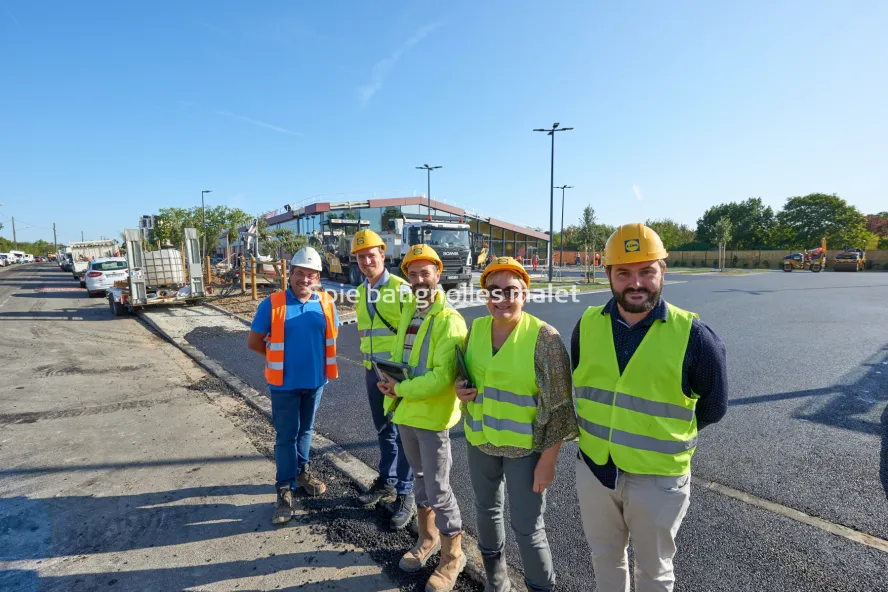 Photo SPIE BATIGNOLLES / MALET - Enrobes et finition Lidl