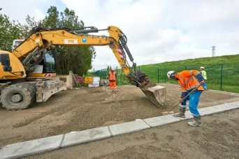 Photo SPIE BATIGNOLLES / MALET - Travaux pres LINEO5