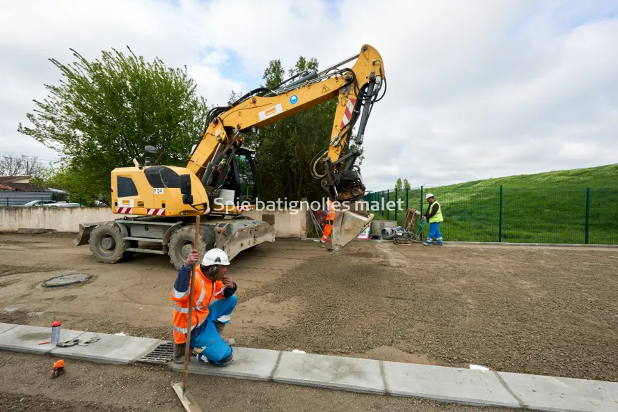 Photo SPIE BATIGNOLLES / MALET - Travaux pres LINEO5