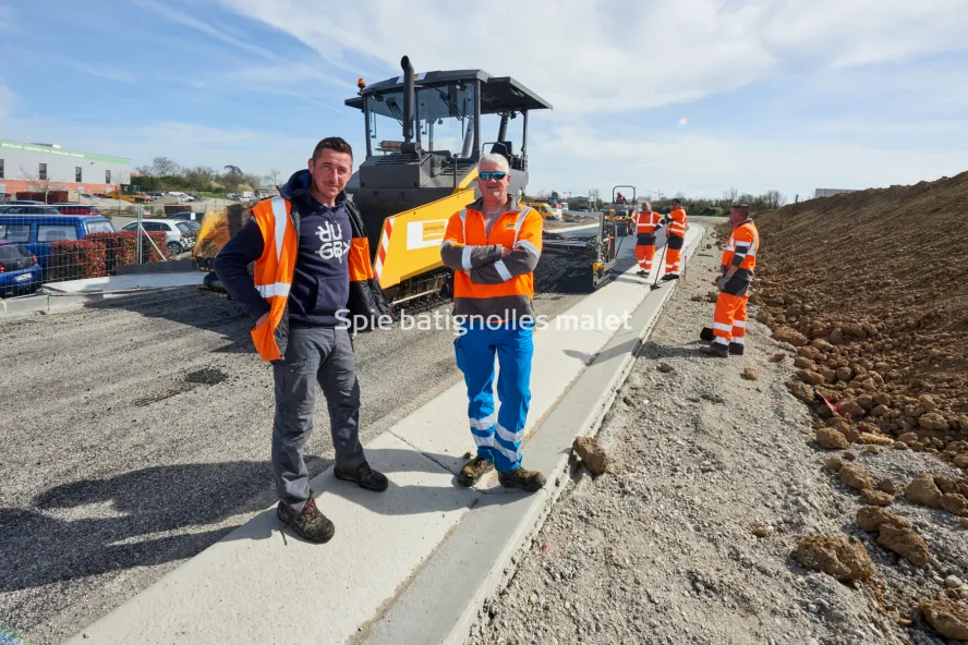 Photo SPIE BATIGNOLLES / MALET - Bitume échangeur IN JACCA