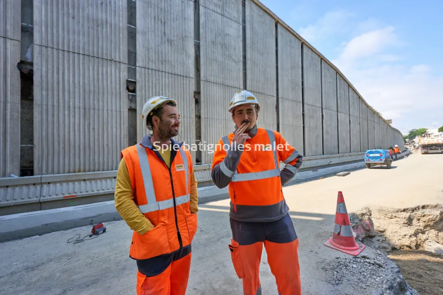 Photo SPIE BATIGNOLLES / MALET - Extention Rocade Pont des demoiselles INSA