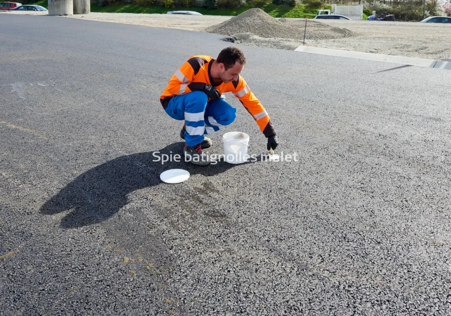Photo SPIE BATIGNOLLES / MALET - Bitume échangeur IN JACCA