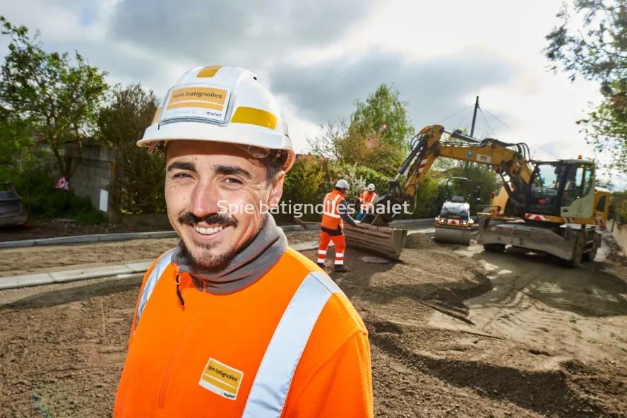 Photo SPIE BATIGNOLLES / MALET - Travaux pres LINEO5