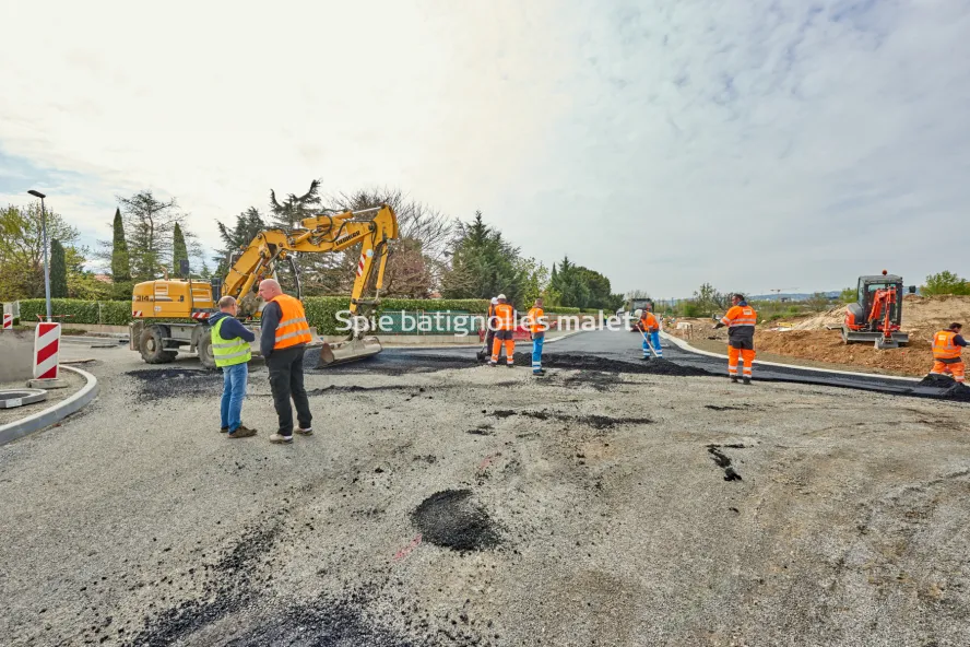 Photo SPIE BATIGNOLLES / MALET - VRD Enrobes