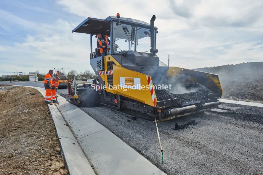 Photo SPIE BATIGNOLLES / MALET - Bitume échangeur IN JACCA