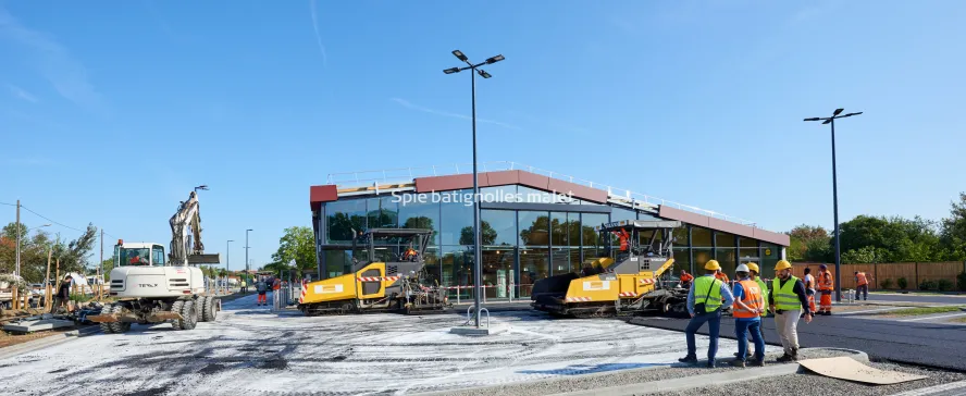 Photo SPIE BATIGNOLLES / MALET - Enrobes et finition Lidl