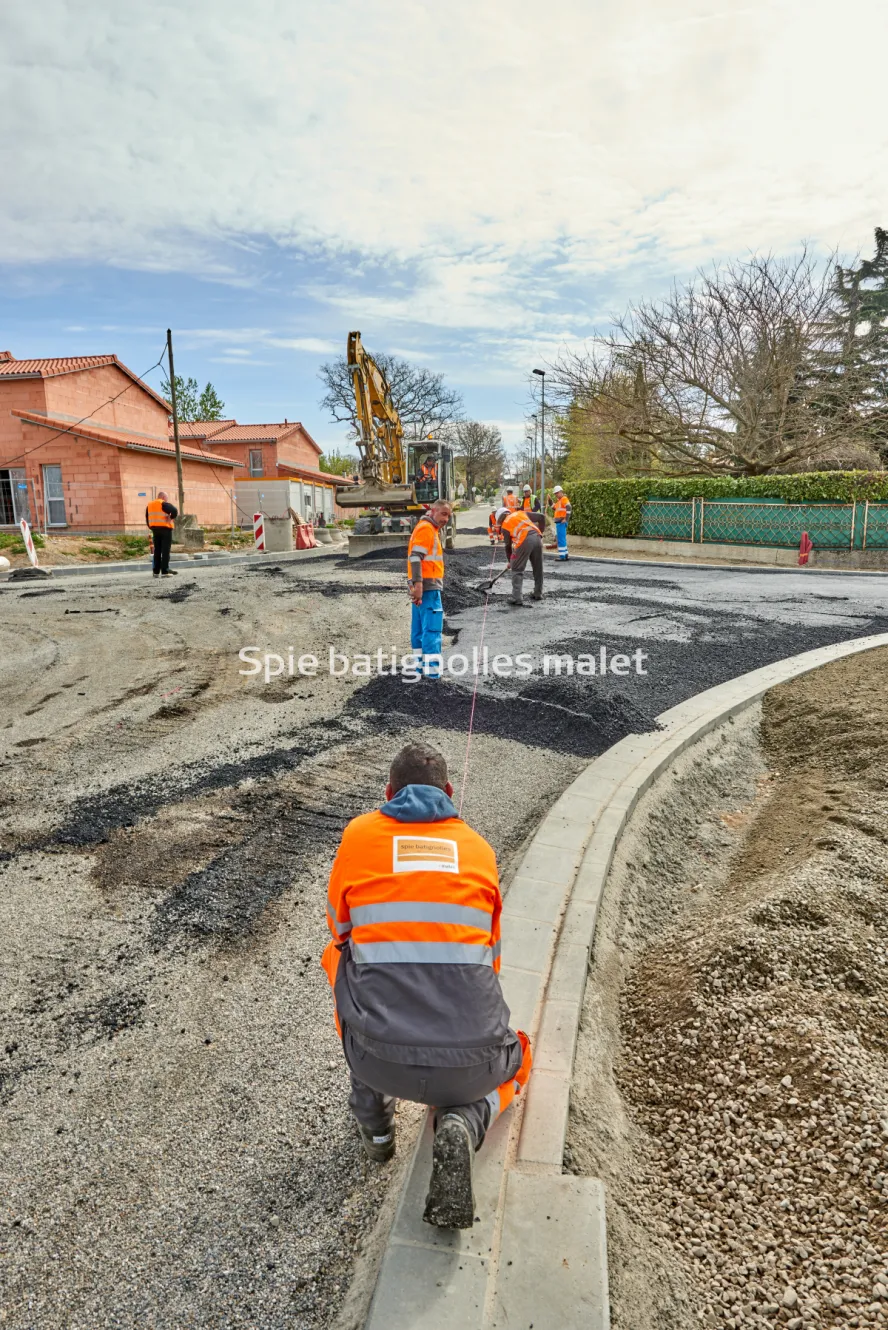 Photo SPIE BATIGNOLLES / MALET - VRD Enrobes