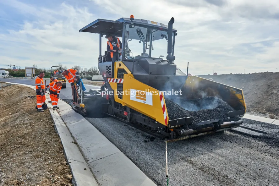 Photo SPIE BATIGNOLLES / MALET - Bitume échangeur IN JACCA