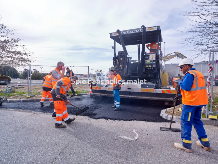 Photo SPIE BATIGNOLLES / MALET - Bitume échangeur IN JACCA