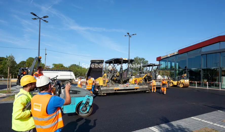 Photo SPIE BATIGNOLLES / MALET - Enrobes et finition Lidl