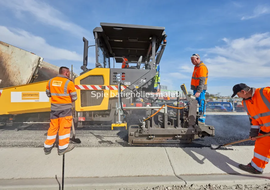 Photo SPIE BATIGNOLLES / MALET - Bitume échangeur IN JACCA