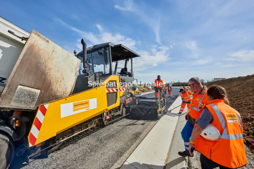 Photo SPIE BATIGNOLLES / MALET - Bitume échangeur IN JACCA