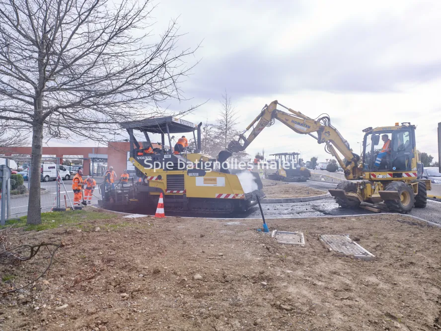 Photo SPIE BATIGNOLLES / MALET - Bitume échangeur IN JACCA