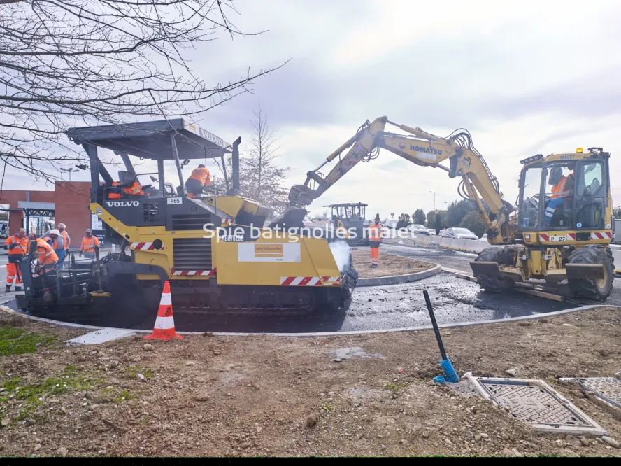 Photo SPIE BATIGNOLLES / MALET - Bitume échangeur IN JACCA