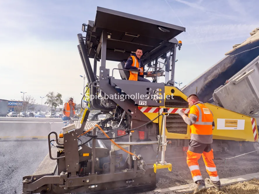 Photo SPIE BATIGNOLLES / MALET - Bitume échangeur IN JACCA