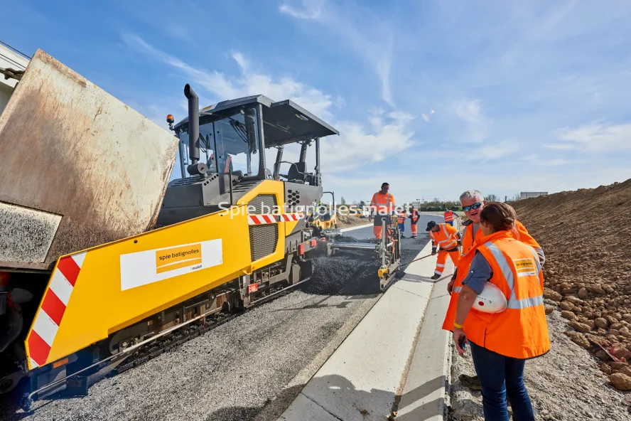 Photo SPIE BATIGNOLLES / MALET - Bitume échangeur IN JACCA