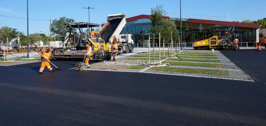 Photo SPIE BATIGNOLLES / MALET - Enrobes et finition Lidl