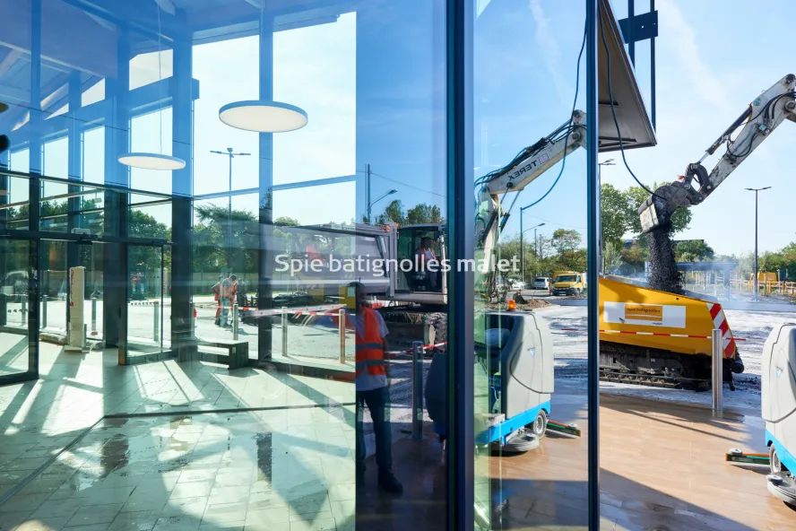 Photo SPIE BATIGNOLLES / MALET - Enrobes et finition Lidl