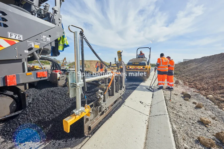 Photo SPIE BATIGNOLLES / MALET - Bitume échangeur IN JACCA