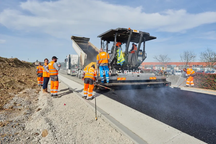 Photo SPIE BATIGNOLLES / MALET - Bitume échangeur IN JACCA