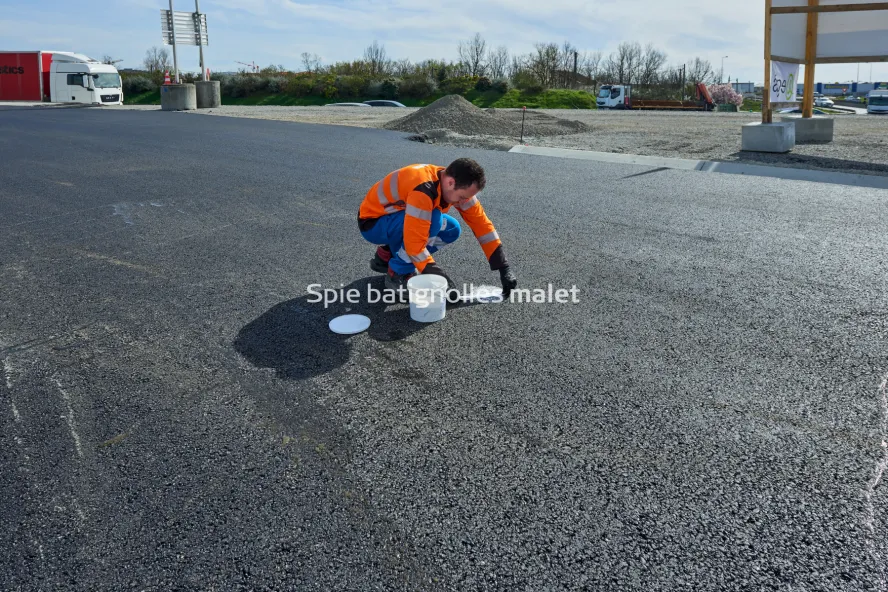 Photo SPIE BATIGNOLLES / MALET - Bitume échangeur IN JACCA