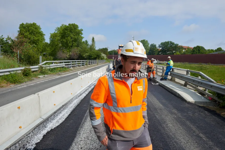 Photo SPIE BATIGNOLLES / MALET - Extention Rocade Pont des demoiselles INSA