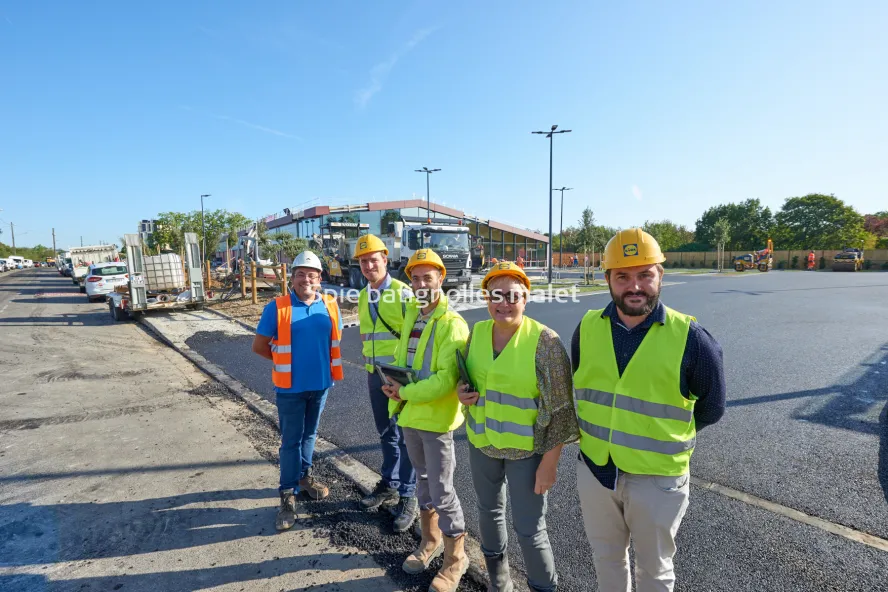 Photo SPIE BATIGNOLLES / MALET - Enrobes et finition Lidl