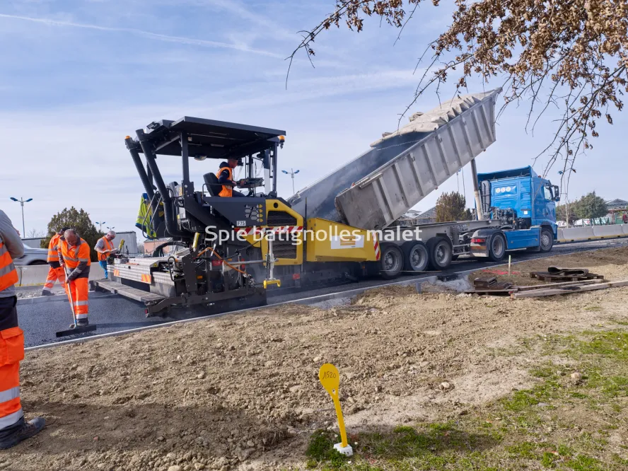 Photo SPIE BATIGNOLLES / MALET - Bitume échangeur IN JACCA