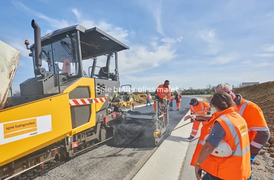 Photo SPIE BATIGNOLLES / MALET - Bitume échangeur IN JACCA