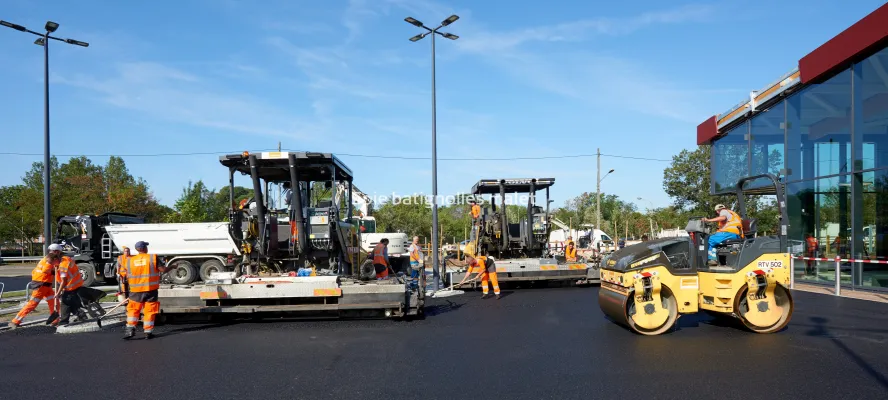 Photo SPIE BATIGNOLLES / MALET - Enrobes et finition Lidl