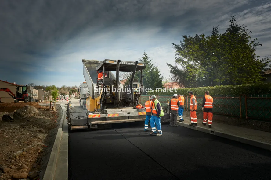 Photo SPIE BATIGNOLLES / MALET - VRD Enrobes