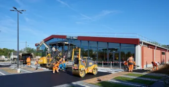Photo SPIE BATIGNOLLES / MALET - Enrobes et finition Lidl