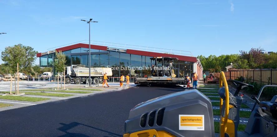 Photo SPIE BATIGNOLLES / MALET - Enrobes et finition Lidl