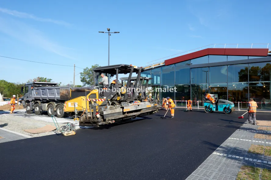 Photo SPIE BATIGNOLLES / MALET - Enrobes et finition Lidl