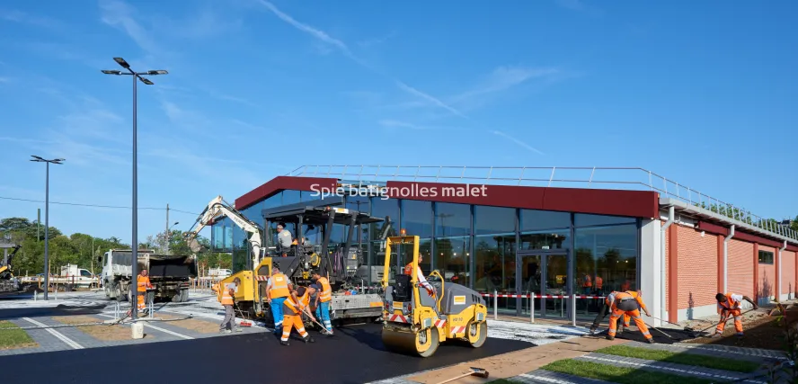Photo SPIE BATIGNOLLES / MALET - Enrobes et finition Lidl