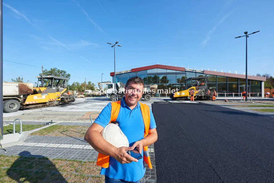 Photo SPIE BATIGNOLLES / MALET - Enrobes et finition Lidl