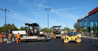 Photo SPIE BATIGNOLLES / MALET - Enrobes et finition Lidl