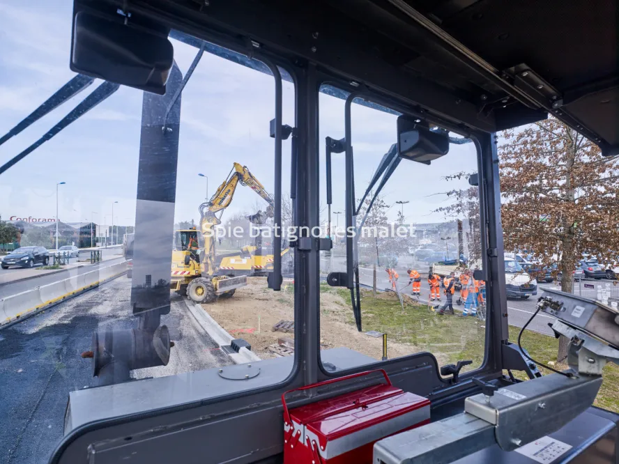 Photo SPIE BATIGNOLLES / MALET - Bitume échangeur IN JACCA