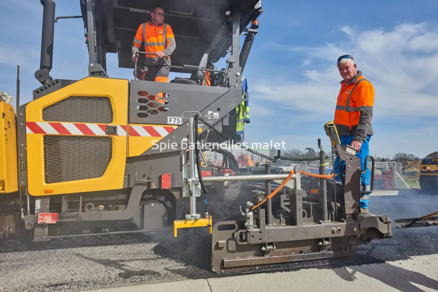 Photo SPIE BATIGNOLLES / MALET - Bitume échangeur IN JACCA