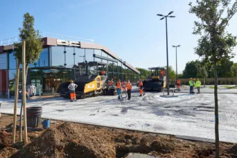 Photo SPIE BATIGNOLLES / MALET - Enrobes et finition Lidl
