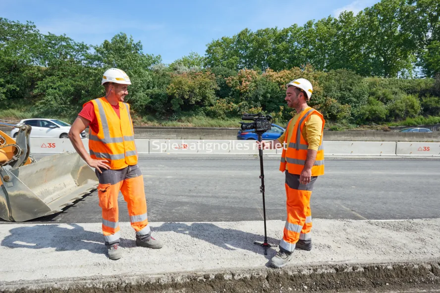 Photo SPIE BATIGNOLLES / MALET - Extention Rocade Pont des demoiselles INSA