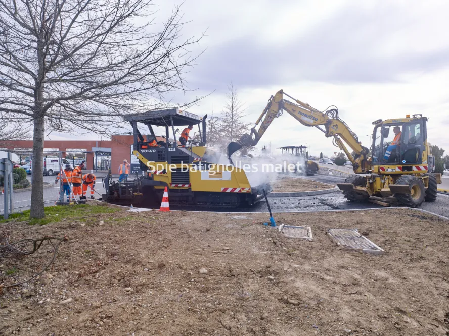 Photo SPIE BATIGNOLLES / MALET - Bitume échangeur IN JACCA