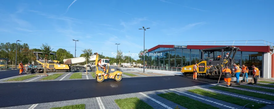 Photo SPIE BATIGNOLLES / MALET - Enrobes et finition Lidl