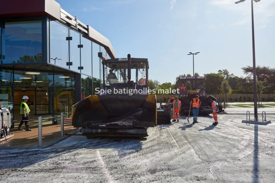 Photo SPIE BATIGNOLLES / MALET - Enrobes et finition Lidl