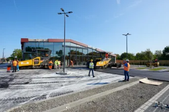 Photo SPIE BATIGNOLLES / MALET - Enrobes et finition Lidl