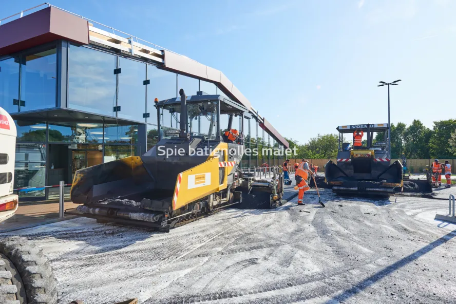 Photo SPIE BATIGNOLLES / MALET - Enrobes et finition Lidl