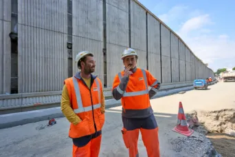 Photo SPIE BATIGNOLLES / MALET - Extention Rocade Pont des demoiselles INSA